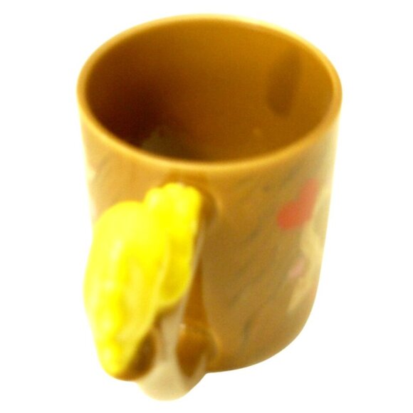 Rare Woodstock Mug With Heart Design & 3D Branch w Woodstock Handle Vintage - Picture 4 of 5
